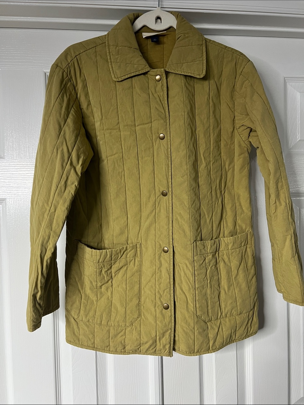 Universal Thread Olive Green Quilted Snap-Front Barn Jacket